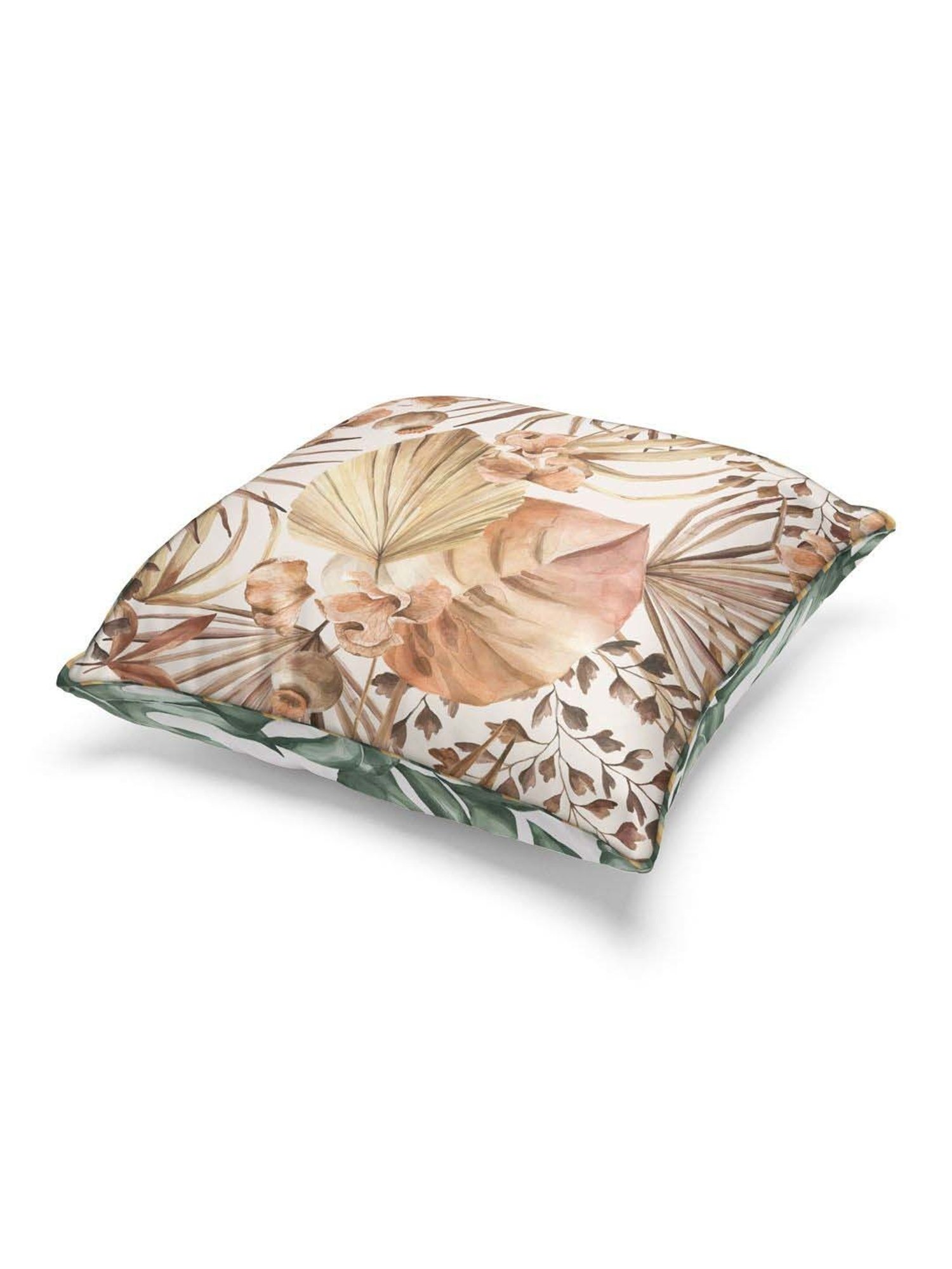 Bianca Suzane Beige & Sage Green Microfibre Cushion Cover - Set of 3