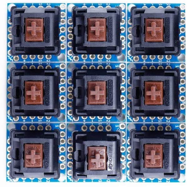 Treedix 9pcs Switch Breakout Prototype PCB Board Compatible with Cherry MX