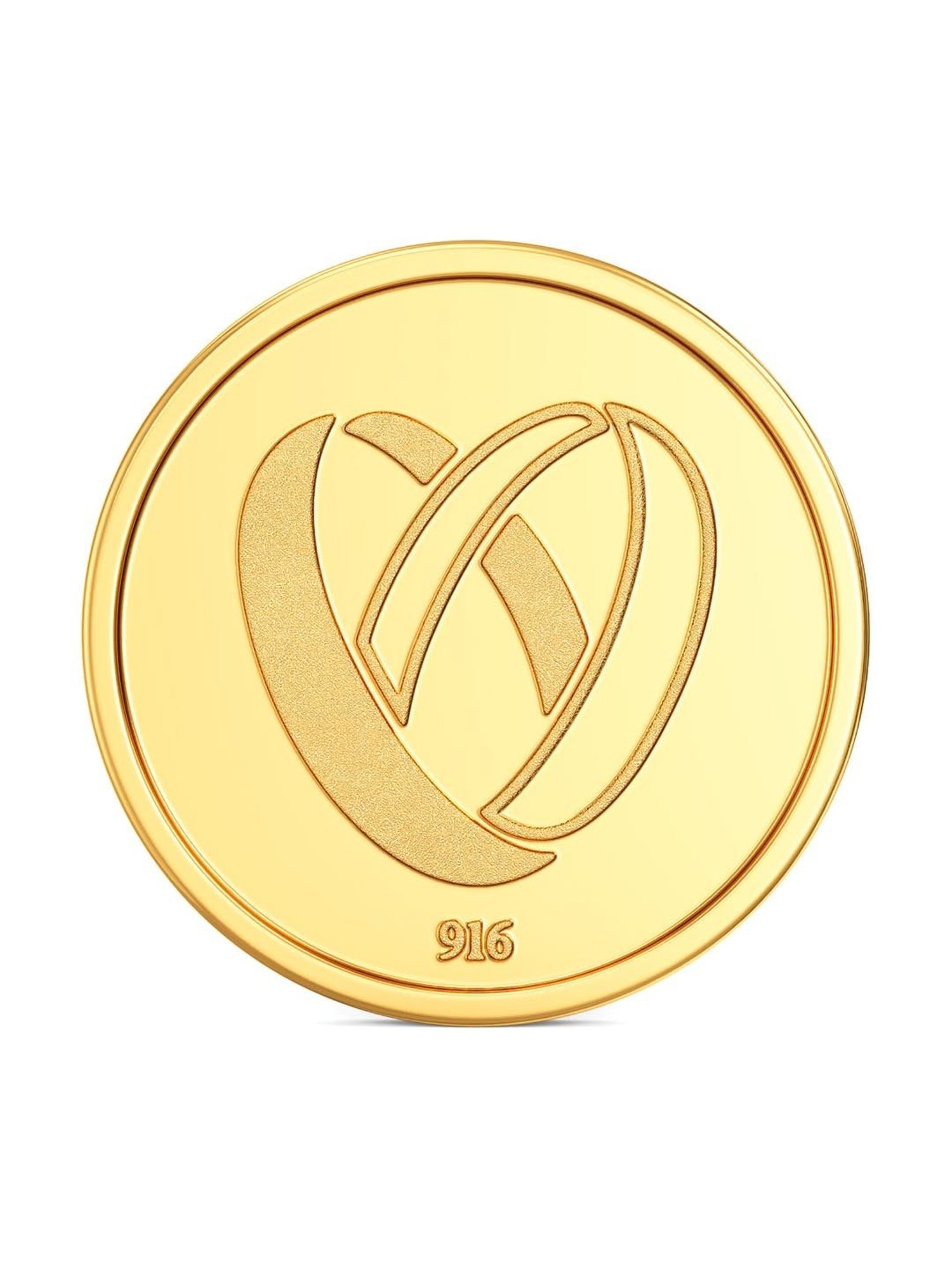 Joyalukkas Leaf Design 22k (916) 8gm Gold Coin