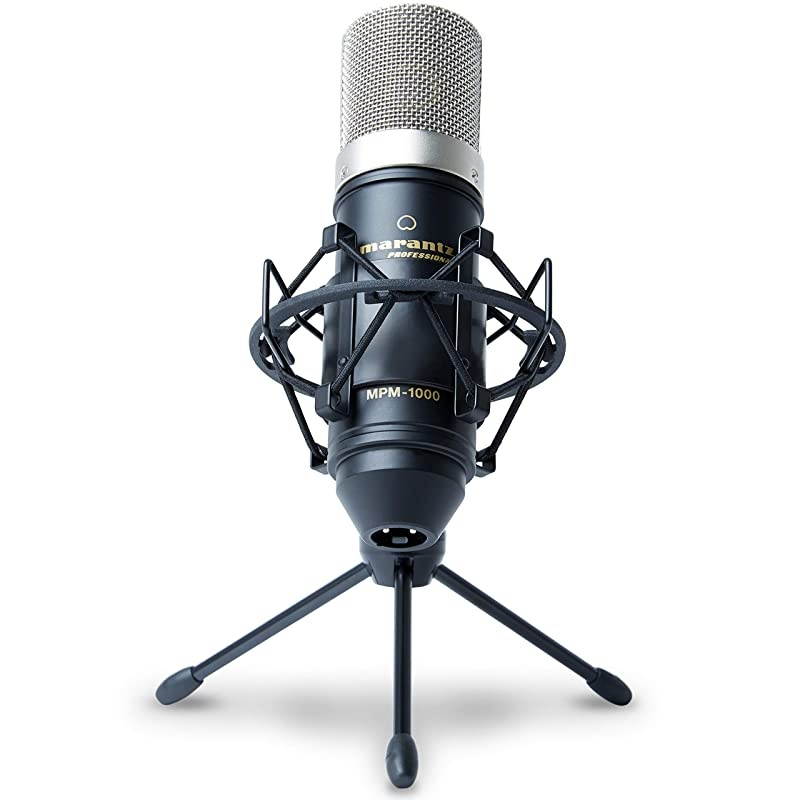 Pro MPM1000 - Studio Recording Condenser Microphone with Shockmount, Desktop Stand and Cable &ndash; Perfect for Podcasting and Voiceover Projects