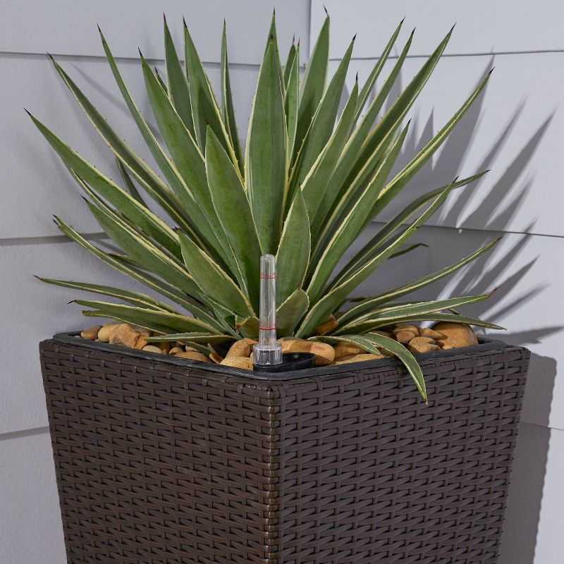 Bloomington Square  Cubico Self-Watering Planter Espresso - Vifah