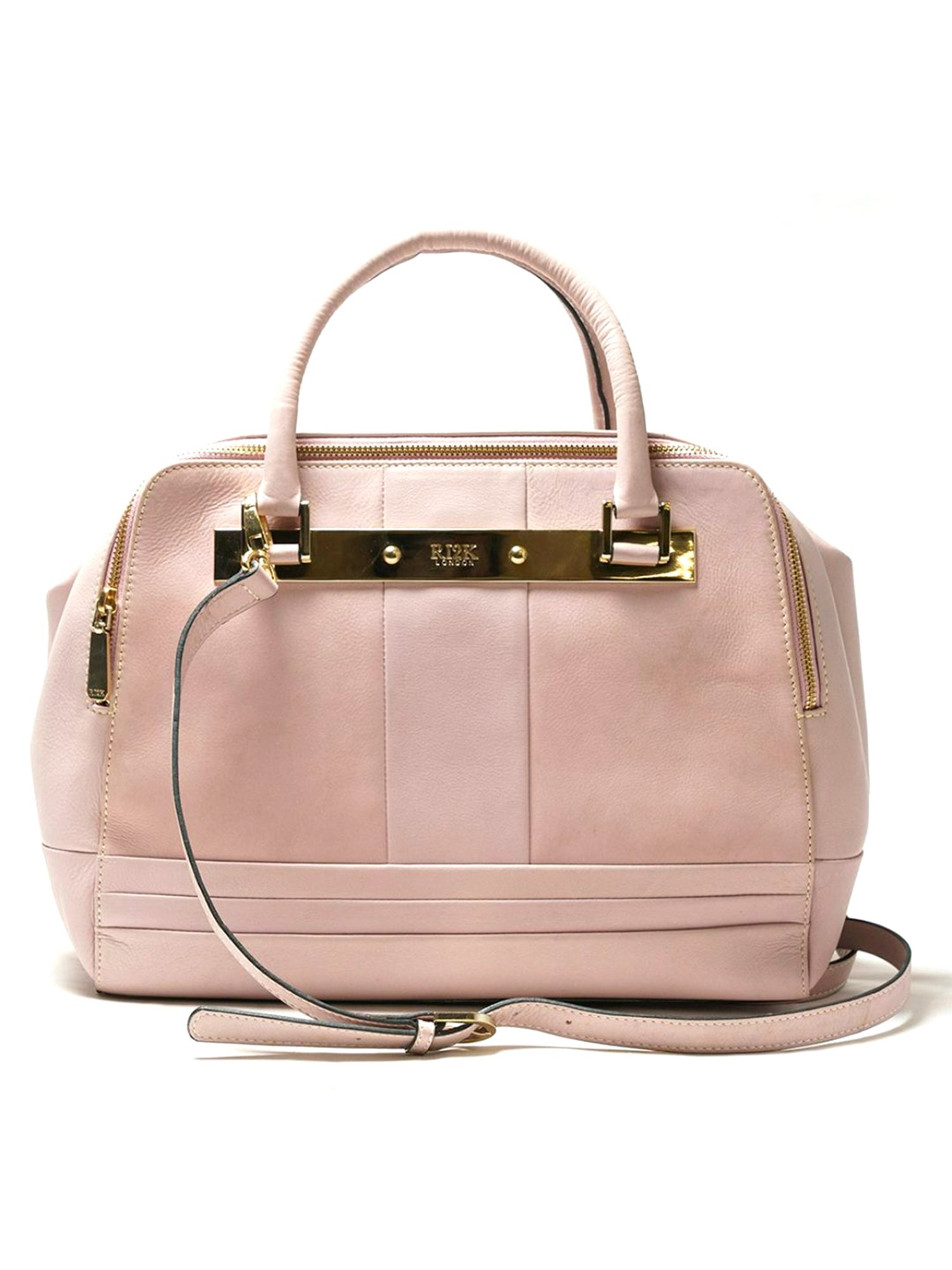 RI2K London Pink Leather Large Handbag