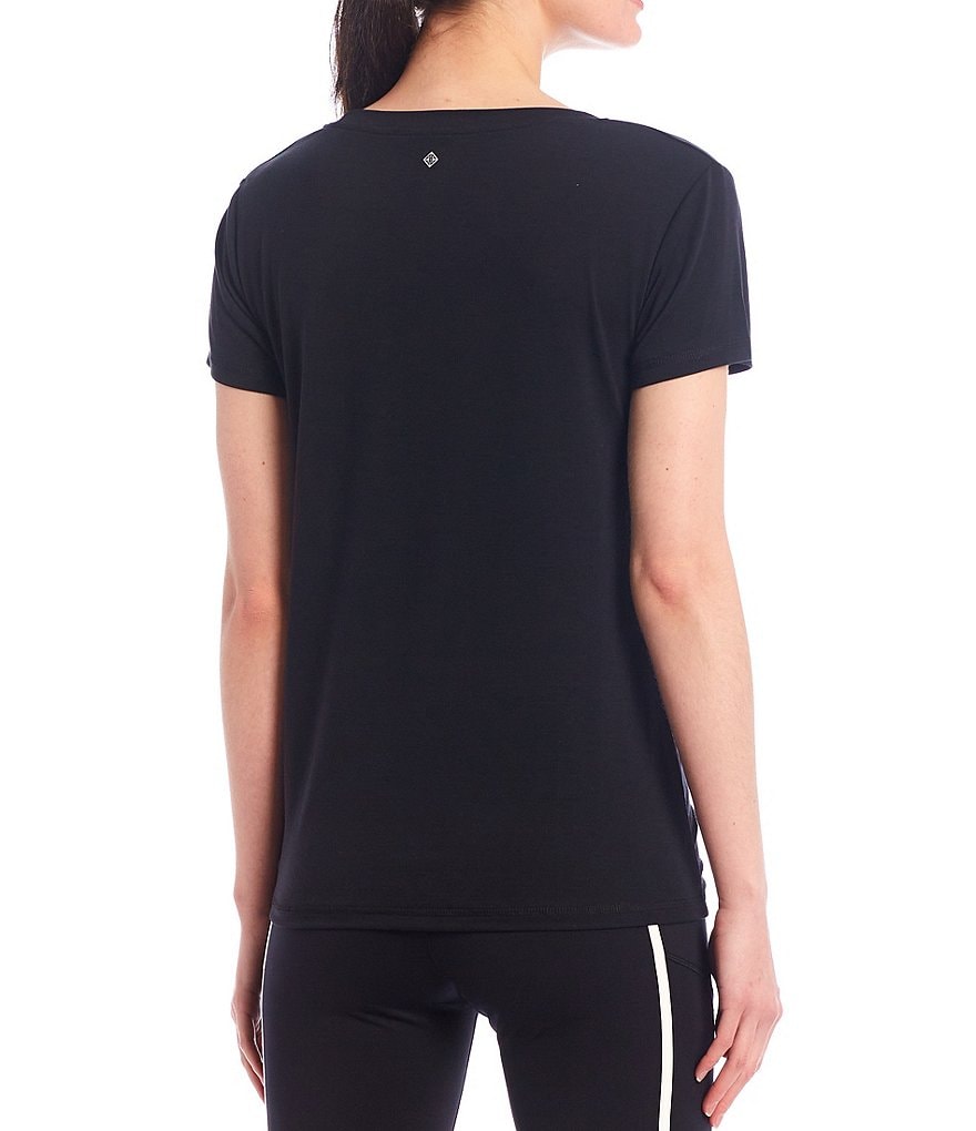 IBKUL Pricilla Print Long Sleeve Mock Neck Top