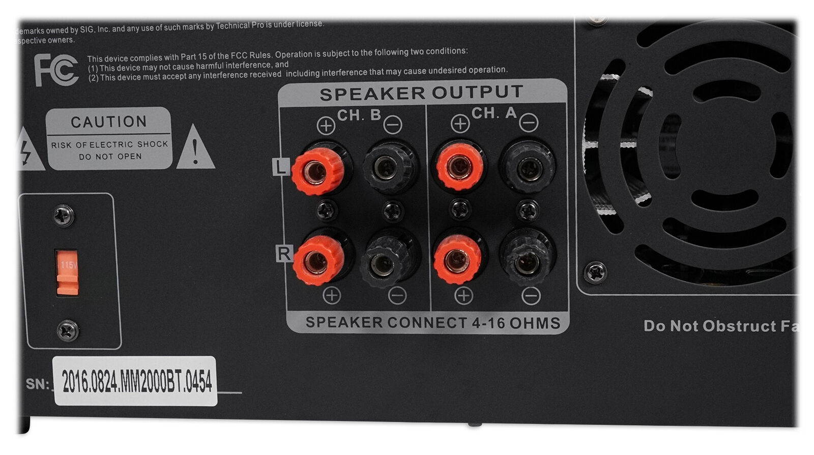 Technical Pro MM2000BT Bluetooth Karaoke Mixer System+(4) 6.5" Ceiling Speakers