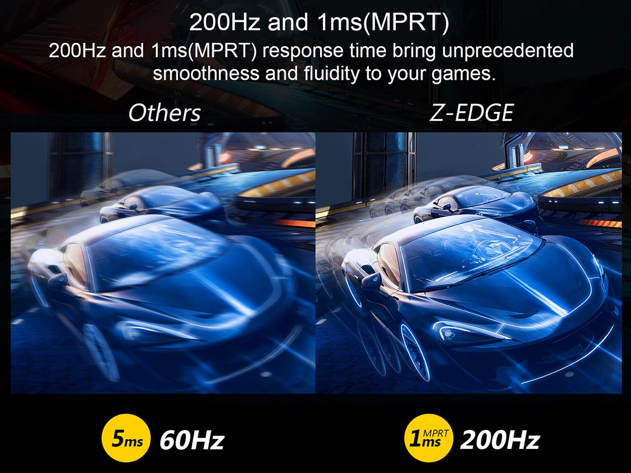 Z-EDGE UG30 30" 21:9 Ultrawide WFHD 2560x1080 200Hz 1ms1500R Curved Gaming Monitor, FreeSync, HDR10, HDMI x2, DisplayPort, USB, Built-in Speakers