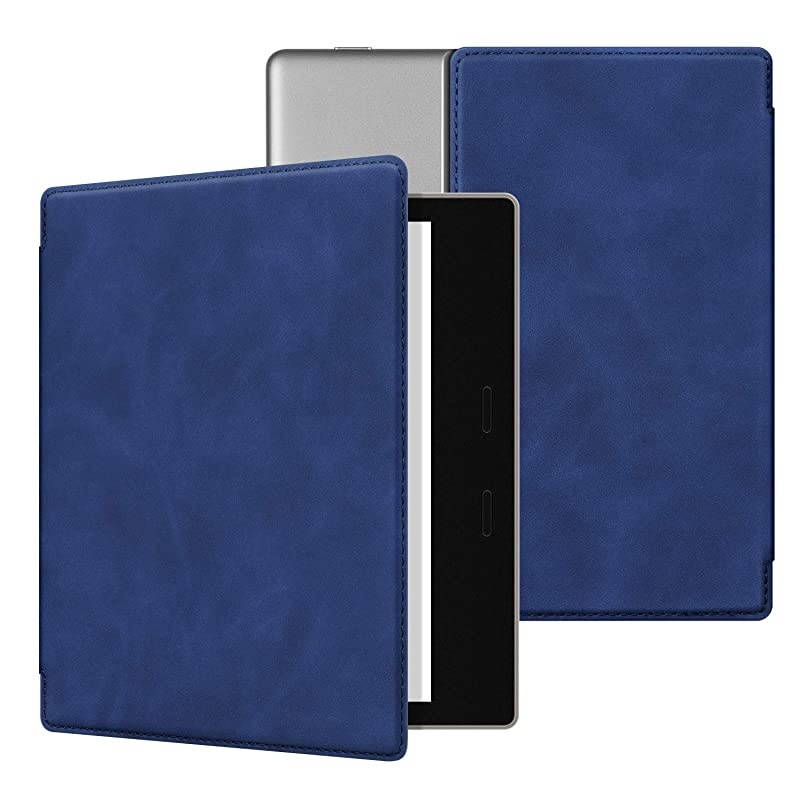 Skin Touch Feeling Case for All-New Kindle Oasis(10th Gen, 2019 Release & 9th Gen, 2017),Durable Soft Leather with Auto Wake/Sleep,Strong Adsorption for All-New 7''Kindle Oasis,The Maple Yellow