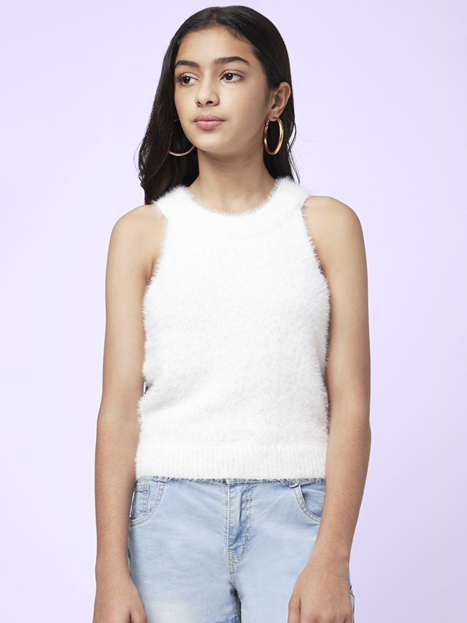 Coolsters by Pantaloons Kids Off-White Cotton Regular Fit Sweater