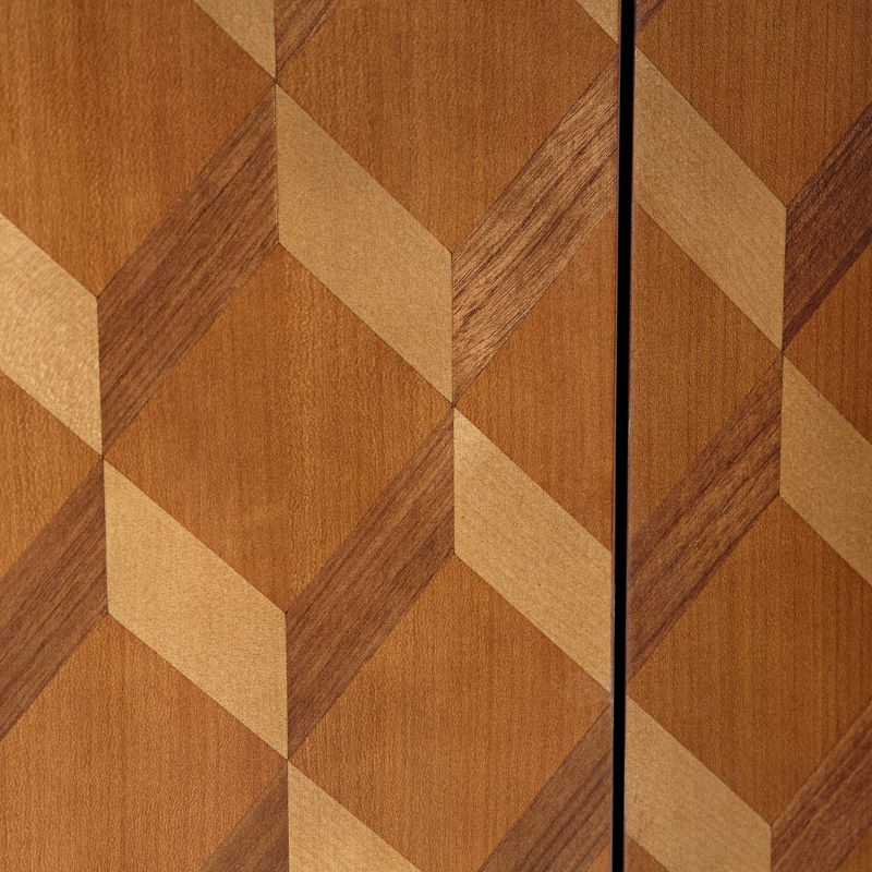 Kolczak Boho Handcrafted Mango Wood 2 Door Cabinet Light Gray - Christopher Knight Home