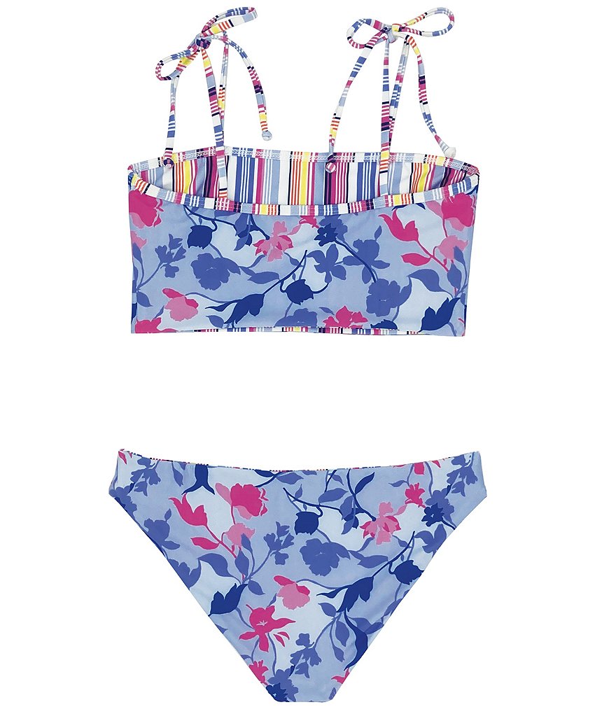 Splendid Big Girls 7-16 Family Mathcing Floral Flury Reversible Two-Piece Swimsuit