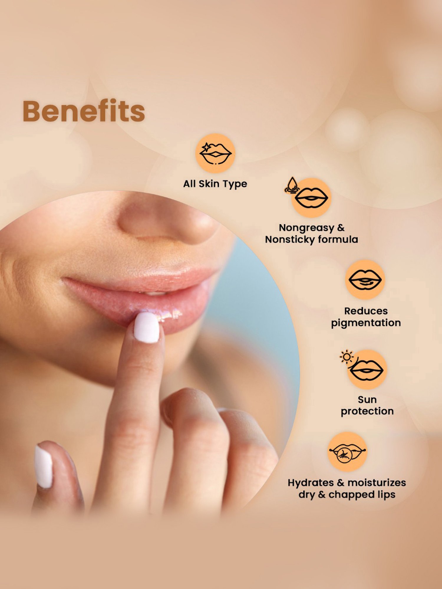 The Skin Story Almond Oil Nourishing Lip Balm SPF 15 for Chapped & Dark Lips - 25 gm