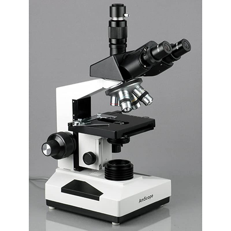 40X-2000X LED Trinocular Biological Compound Microscope, White, T490B-LED