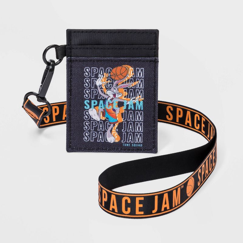 Boys' Space Jam Lanyard ID Holder - Black