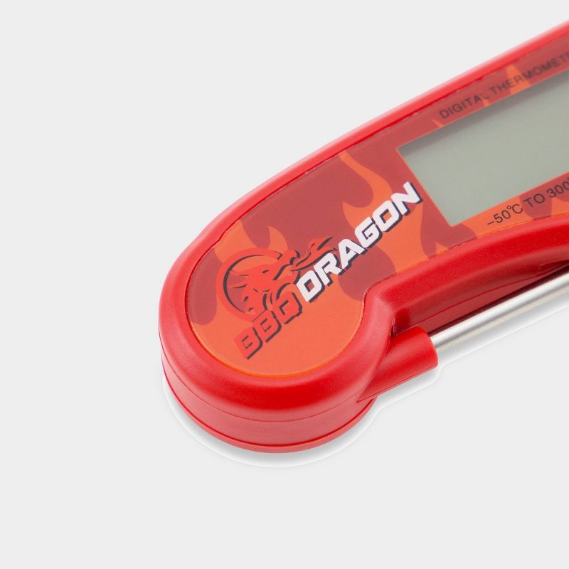 Instant Read H2O Proof Grill Thermometer Red - BBQ Dragon