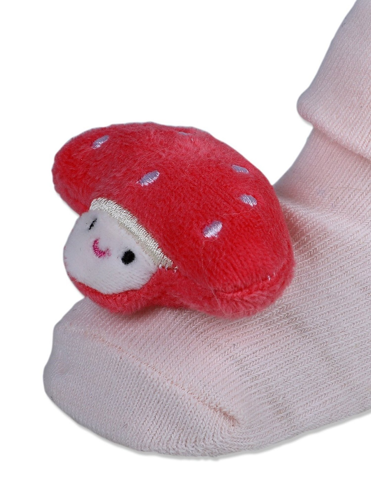 Baby Moo Kids Pink Cotton Applique Socks