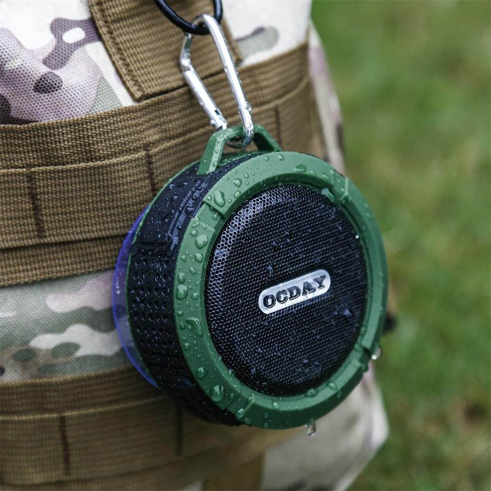 OCDAY C6  Wireless Bluetooth Speaker With Calls Handsfree and Suction Cup