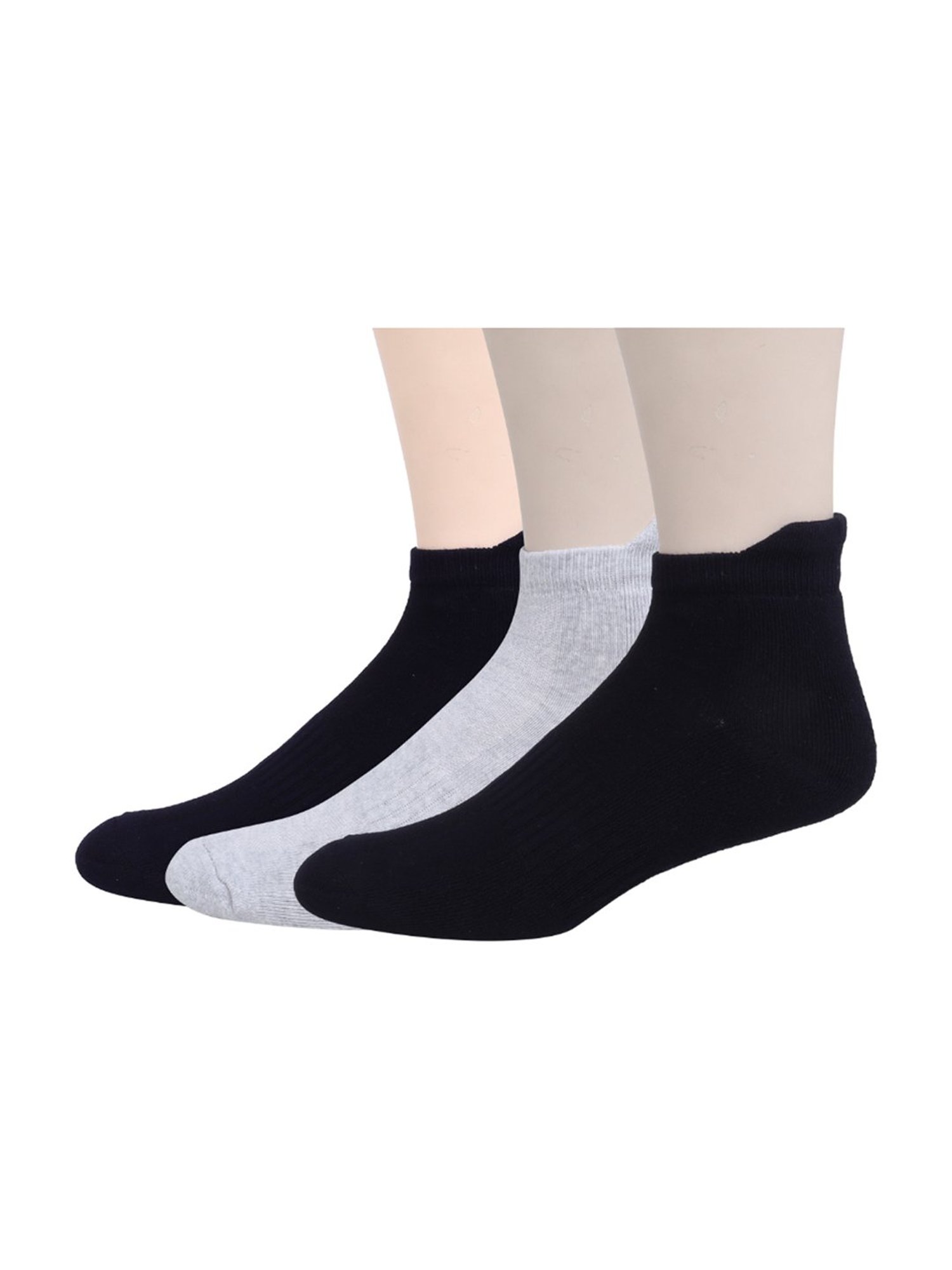 Sokker Multicolor Cotton Solid Socks - Set of 3