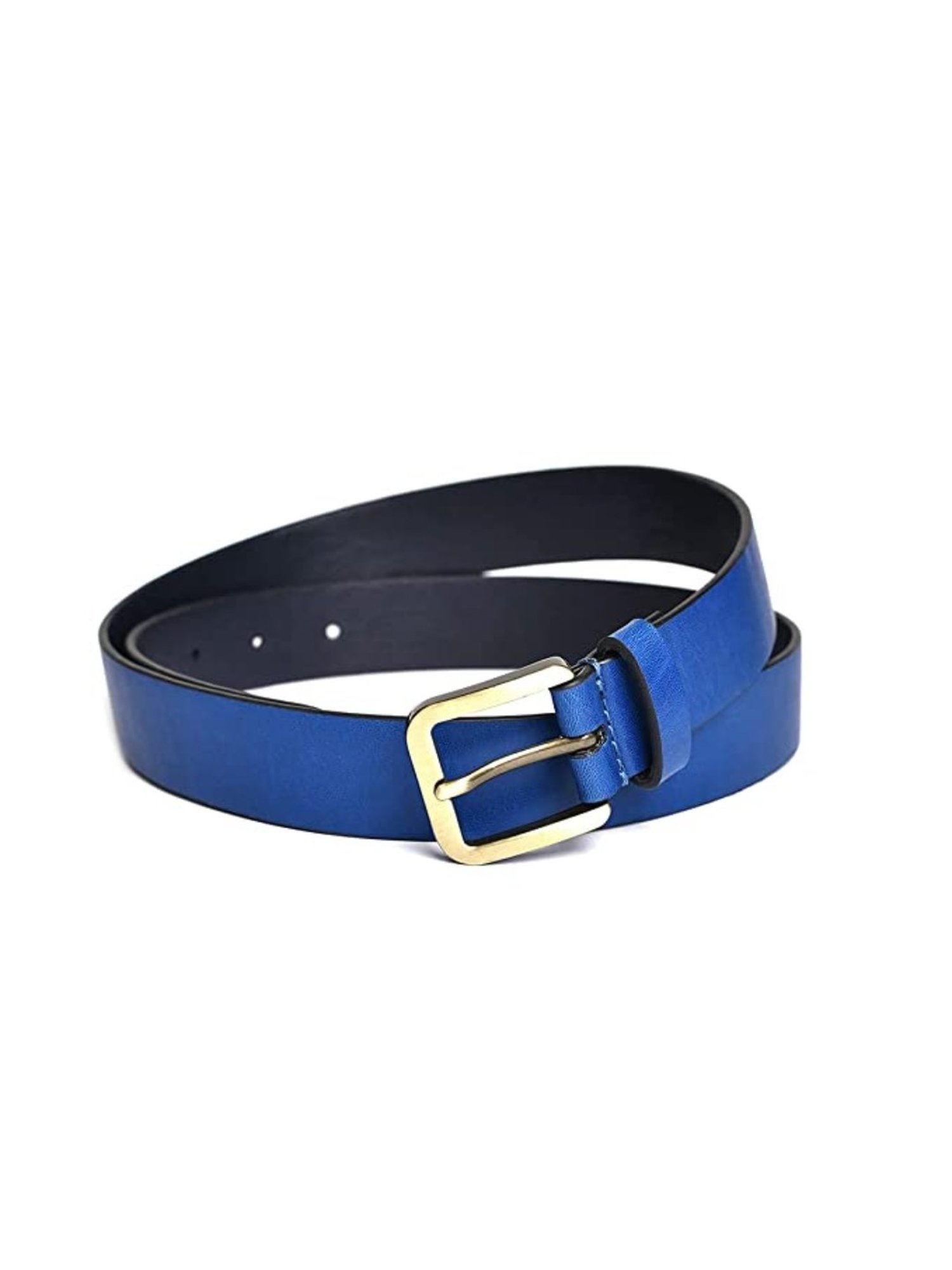 BELWABA Navy Casual Reversible Belt for Women