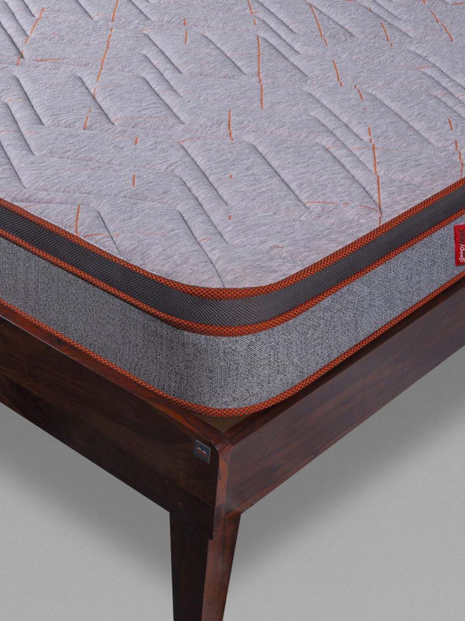 Sleepyhead Coco Grey & Red Foam High Density Rubberised Coir Orthopedic Mattress