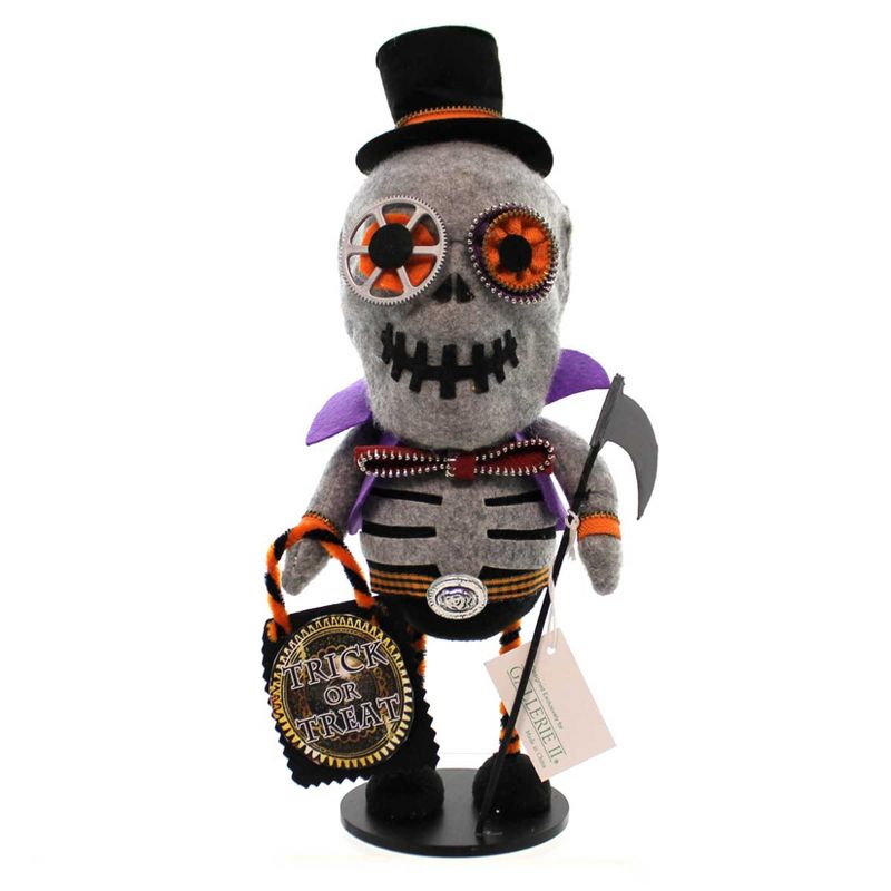 Halloween Skeleton Zipper Skull Trick Treat  -  Decorative Figurines