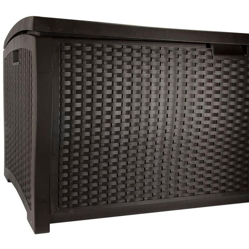 Suncast Trash Hideaway Outdoor 33 Gallon Garbage & 99 Gallon Backyard Pool Box