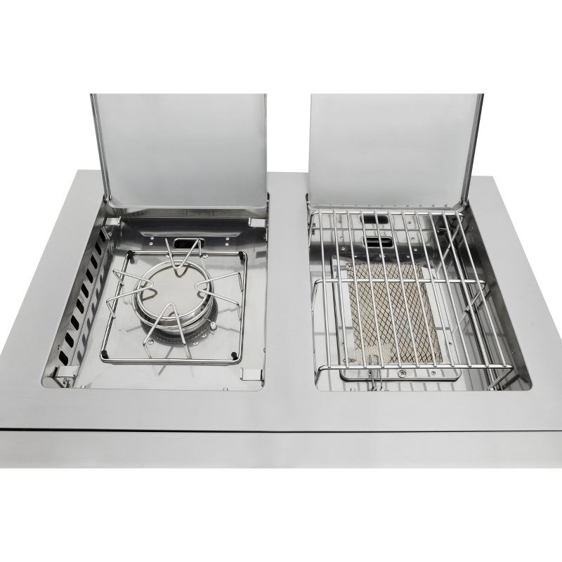 Kenmore PG-OK005 Cooking Station with Right Side Sear Burner and Left Side Burner with Griddle