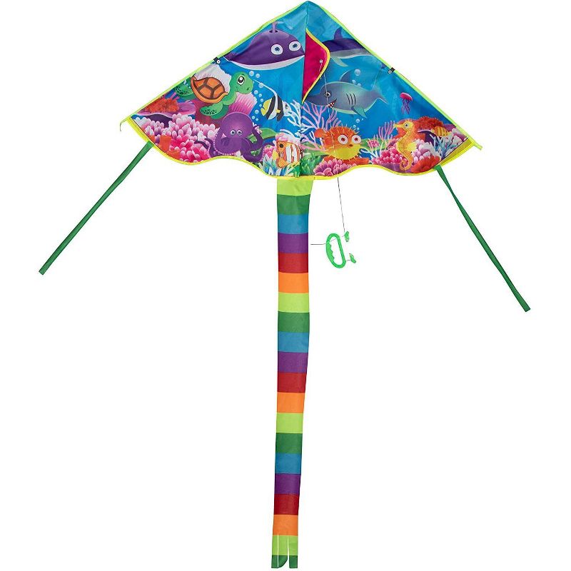 Juvale 6 Pack Kites Easy to Fly with Tail for Family and Kids, 3 Designs (36 x 19.5 in)