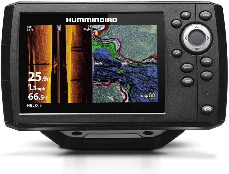 Humminbird 410230-1 HELIX 5 CHIRP SI GPS G2 Fish Finder, Black