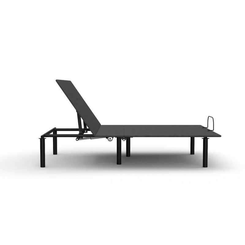 Reverie O200 Electric Fabric Upholstered Easy to Assemble Adjustable Power Bed Base with Simple Function Remote Control Included, Queen