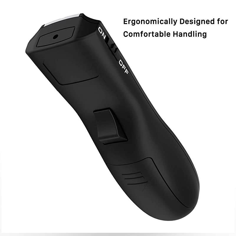 Wireless Presenter  RF 24GHz Presentation Clicker Remote 100 FT USB PowerPoint PPT Clicker with Red Laser Pointer Volume Control for Google Slides Black