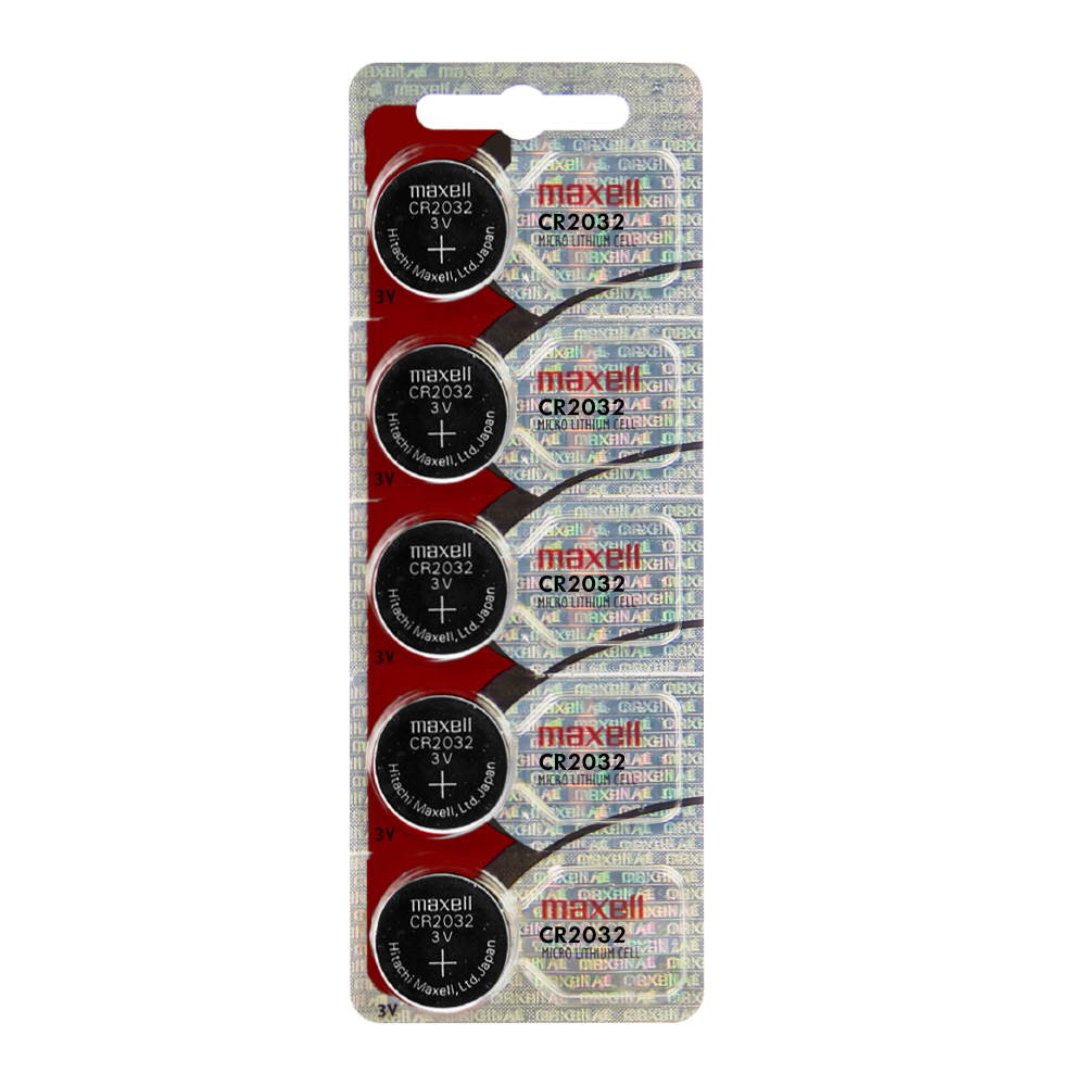 5pc Maxell 3V Lithium Coin Cell Battery CR2032 Replaces DL2032 FAST USA SHIP