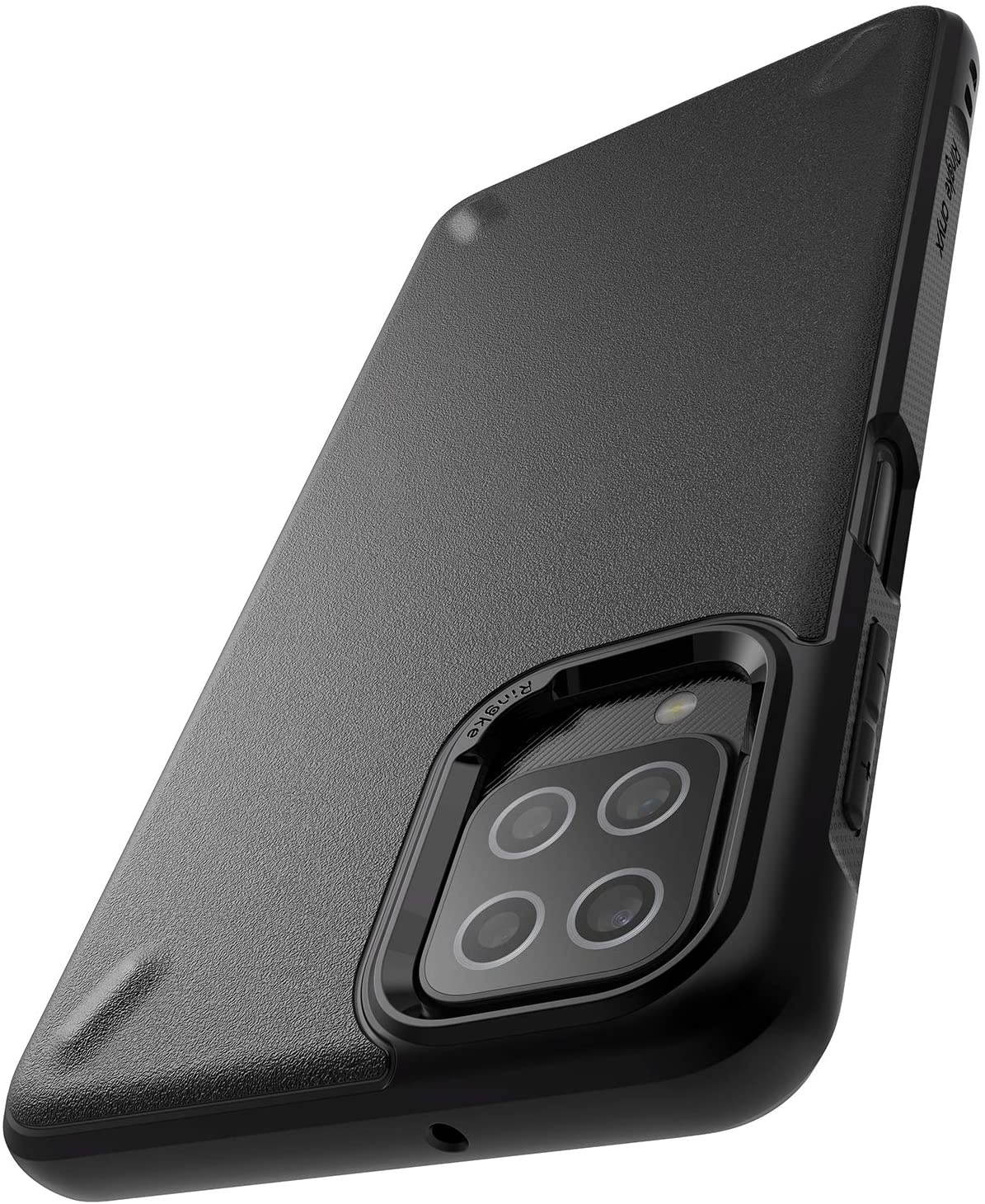 Ringke Onyx Compatible with Samsung Galaxy A12 Case, Galaxy A02 Case, Shockproof Rugged TPU Cover - Dark Gray