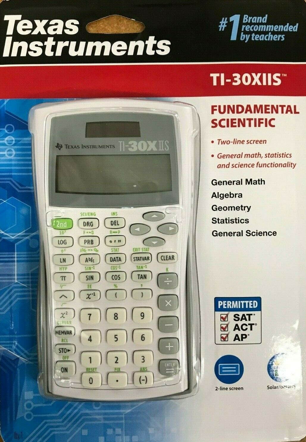 Texax Instruments - TI-30X-IIS - Scientific Calculator - White