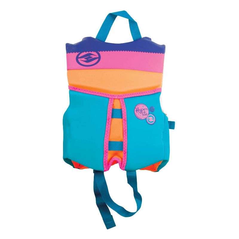 HYPERLITE Colorful Girl's Child Indy Watersport Life Jacket Vest Swimwear, USCG Approved, 30 to 50 Pounds