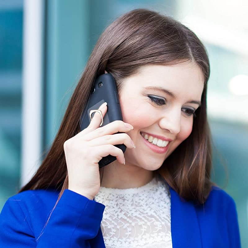 6pcs Transparent Cell Phone Ring Holder 360 Degree Rotation Finger Ring Grip Kickstand Compatible for Various Mobile Phones Smartphones 3 Square 3 Round Shape