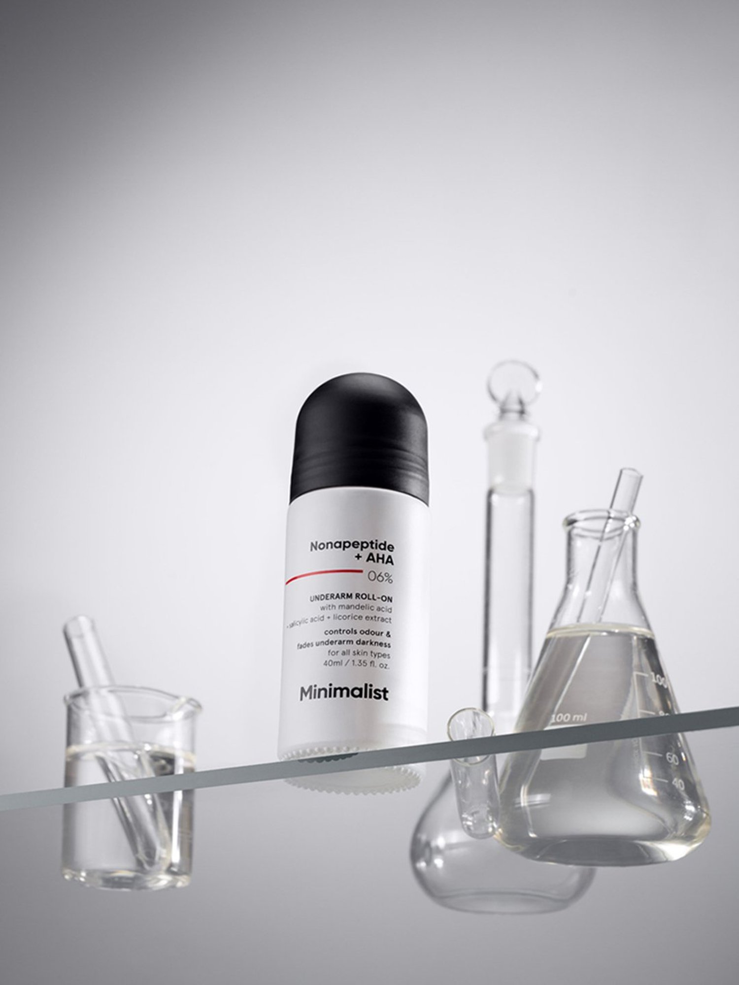 Minimalist Nonapeptide + AHA 06% Underarm Roll-On - 40 ml
