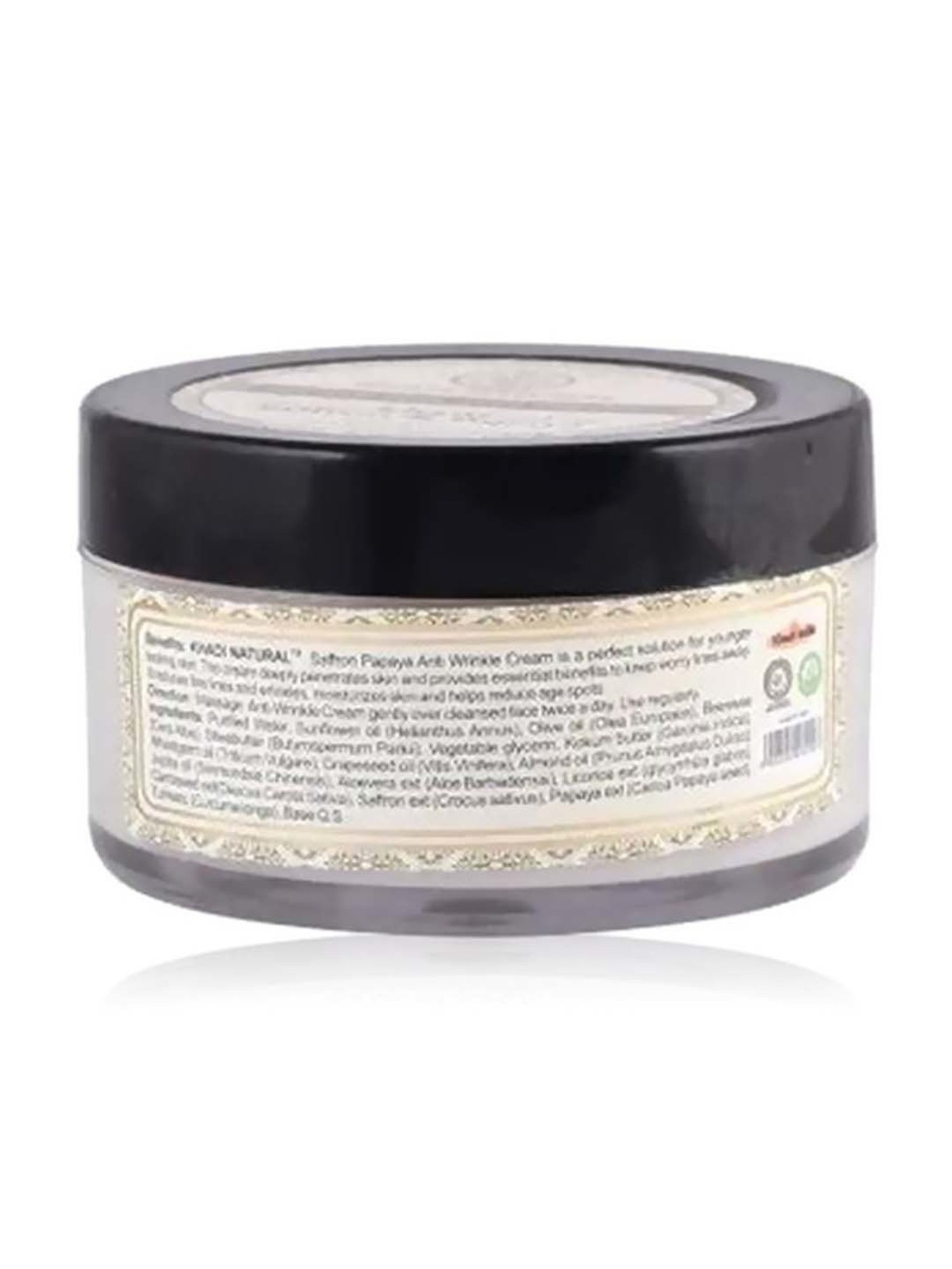 Khadi Natural Herbal Saffron Papaya Anti Wrinkle Cream - 50 Gm
