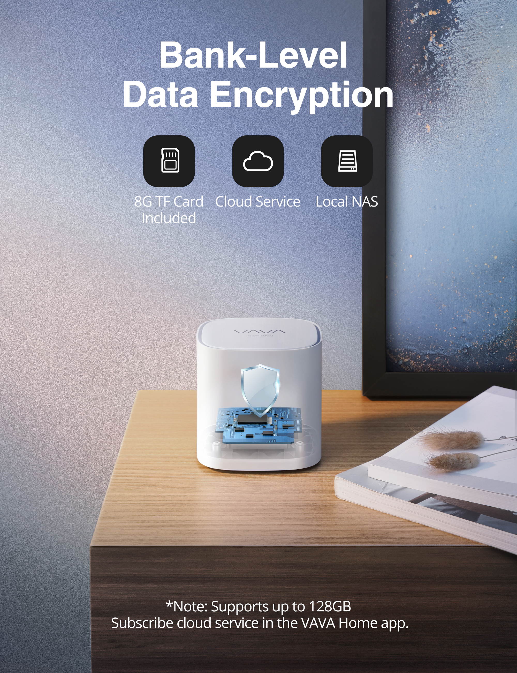 Security Camera Outdoor, VAVA 1080P HD Wireless Home Security System with Motion Detection, 2-Way Audio, IP66 Weatherproof, Local & Cloud Storage, Night Vision, Rechargeable Battery