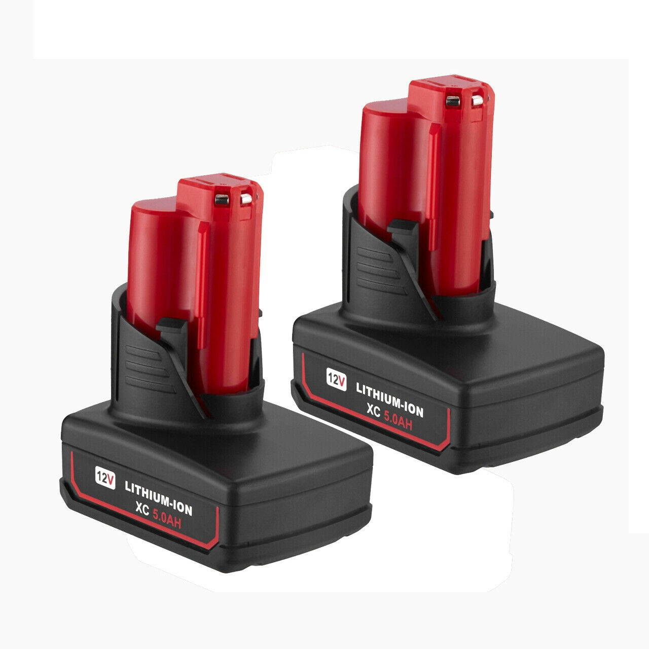 2X 12V 5.0AH For Milwaukee M12 48-11-2460 XC 5.0 Lithium Battery 48-11-2440 2401