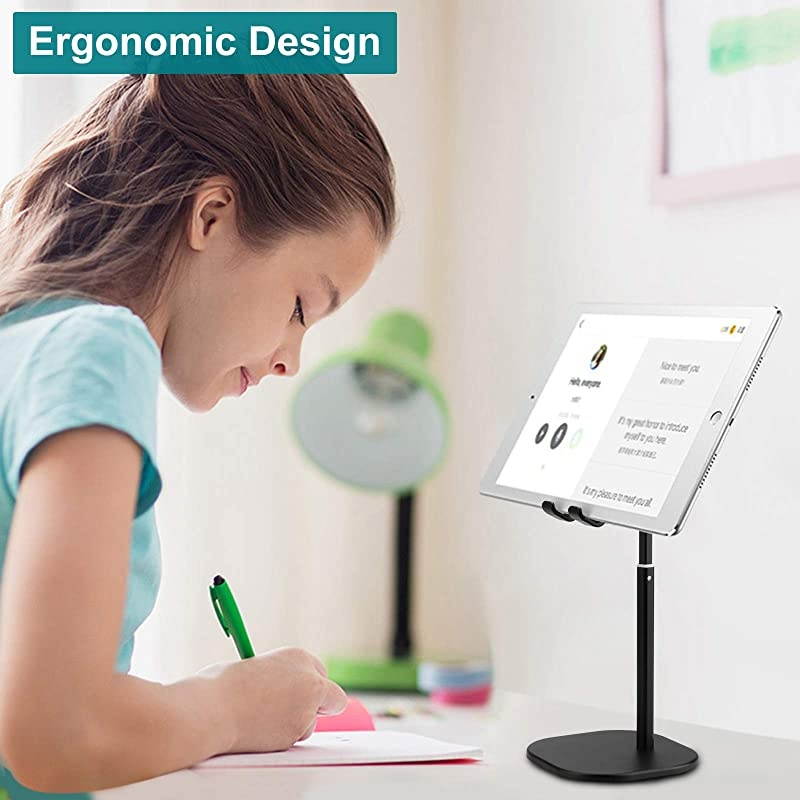 Cell Phone StandAngle Height Adjustable Stable Cell Phone Stand for DeskSturdy Aluminum Metal Phone HolderCompatible with Mobile PhoneiPadKindleTablet410inch