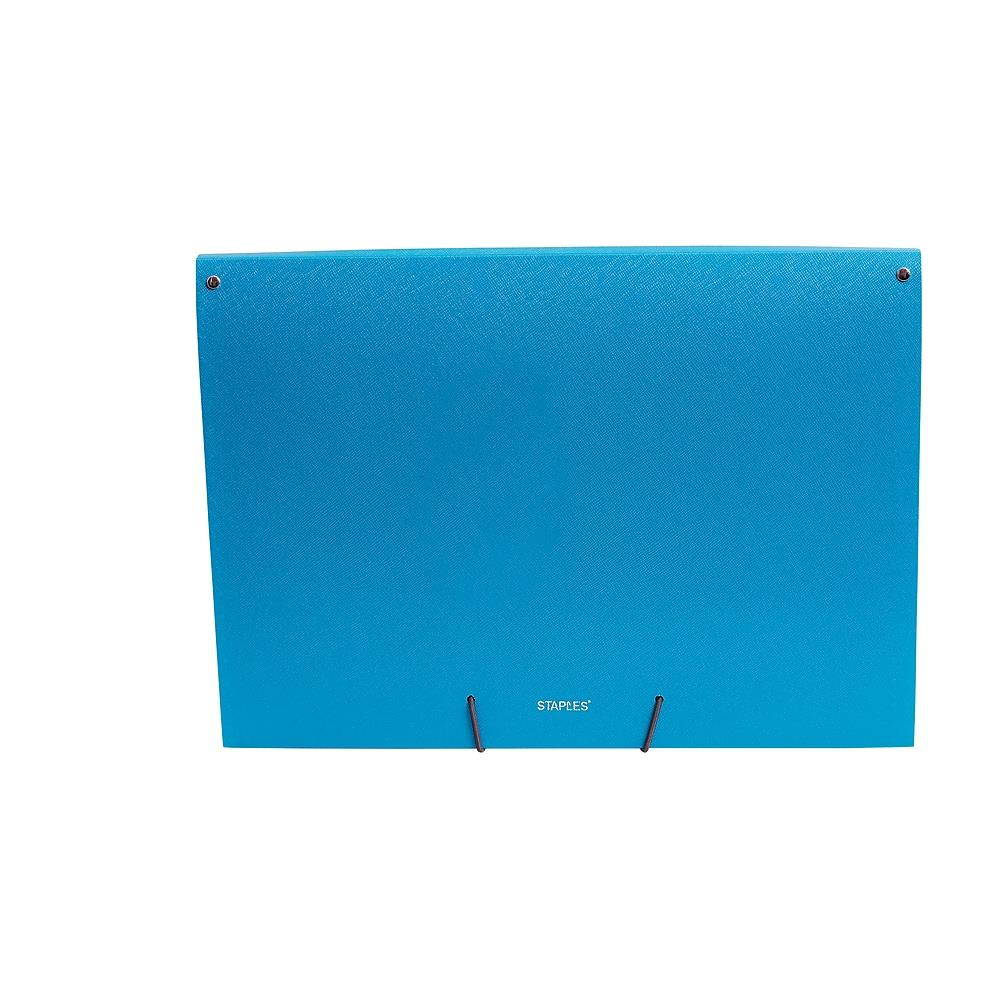 Staples 7 Pocket Reinforced Expanding Folder Letter Size Teal (52023-CC) TR52023