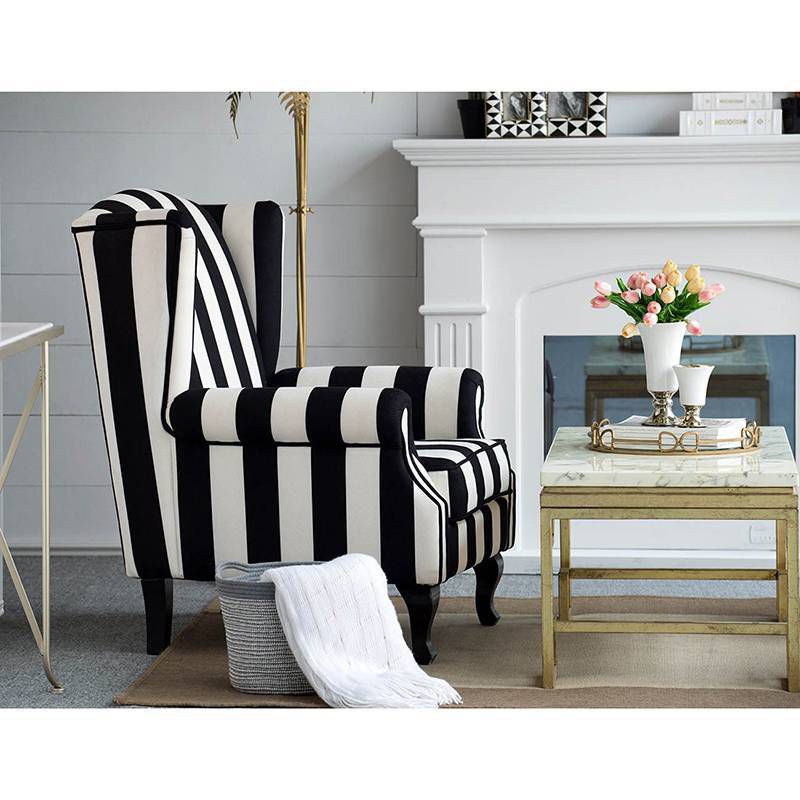 Mont Armchair Black/White - A&B Home