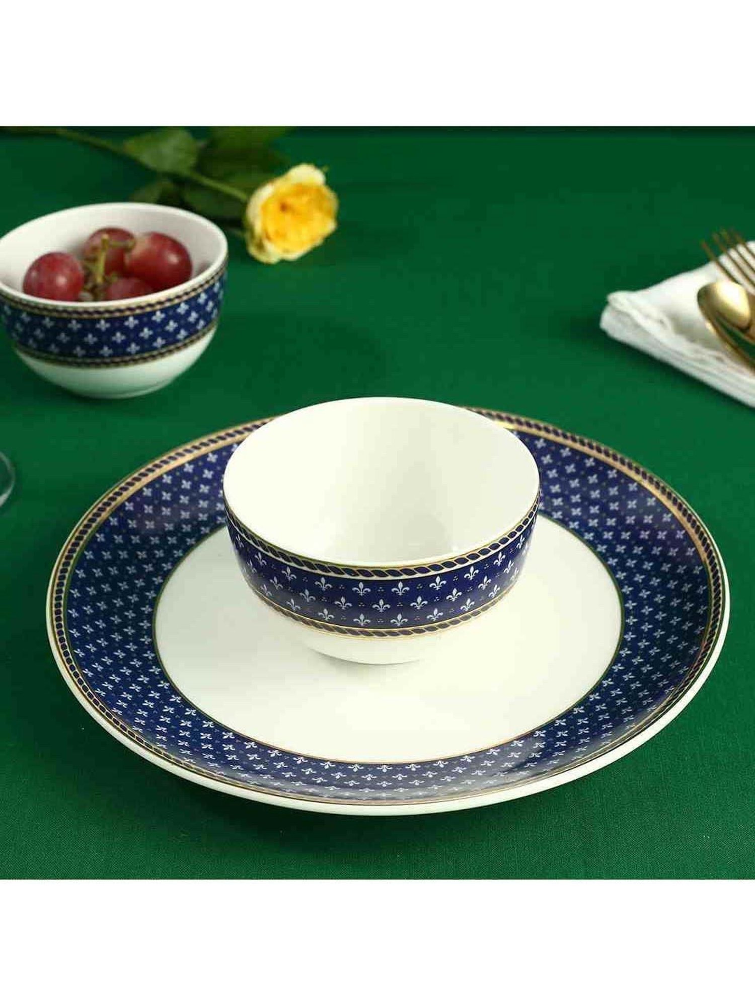 BlackCarrot Black & White Ceramic Dip Bowls Set of 2