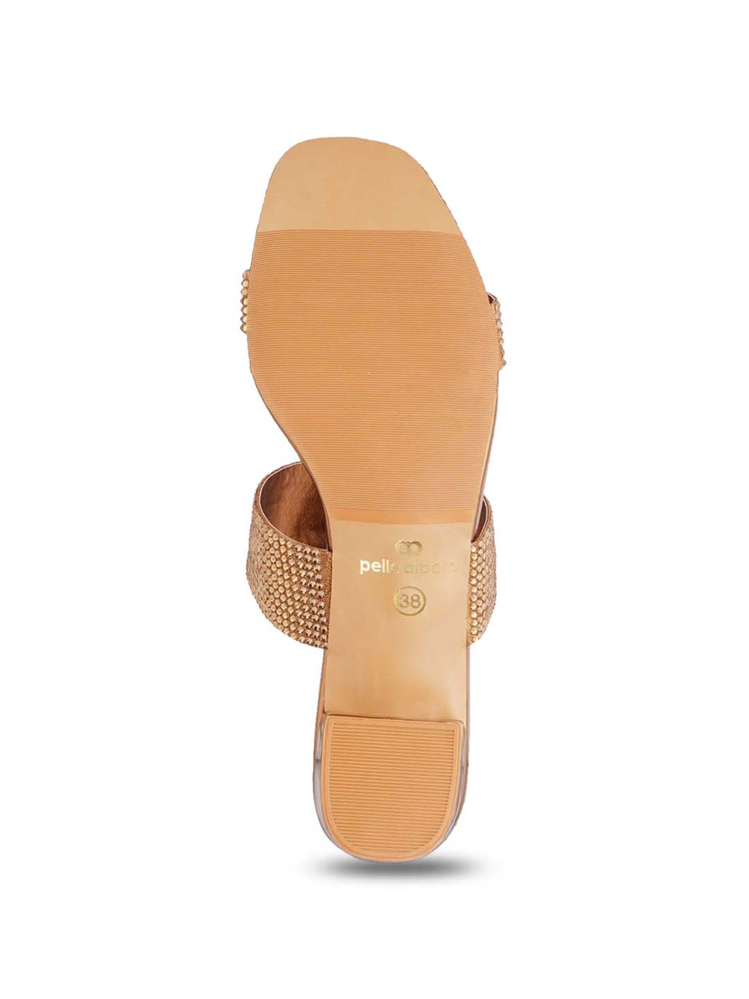 Pelle Albero Women's Antique Gold Ethnic Sandals