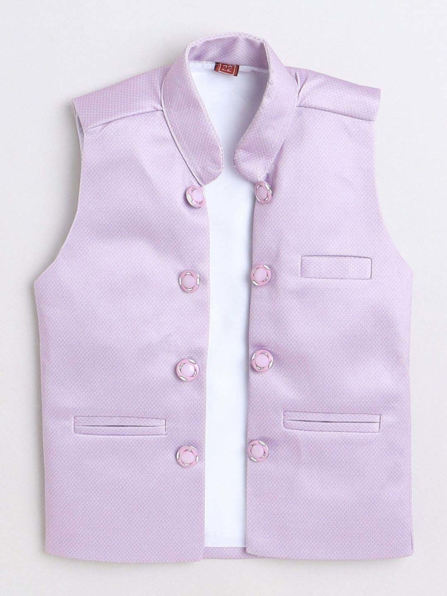 Fourfolds Boys Purple Printed Full Sleeves Clothing Set