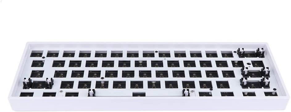 EPOMAKER GK61X RGB Hotswap Custom DIY Kit for 60% Keyboard, PCB Mounting Plate Case (GK61X White)