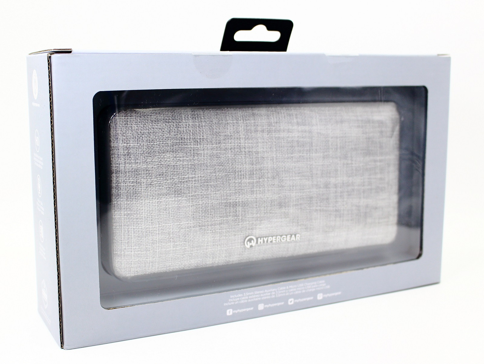 HyperGear FABRIX Wireless Speaker, Latest Bluetooth 4.1 technology, HD Stereo Sound, Powerful 10W Output, and Extended Battery Life Grey