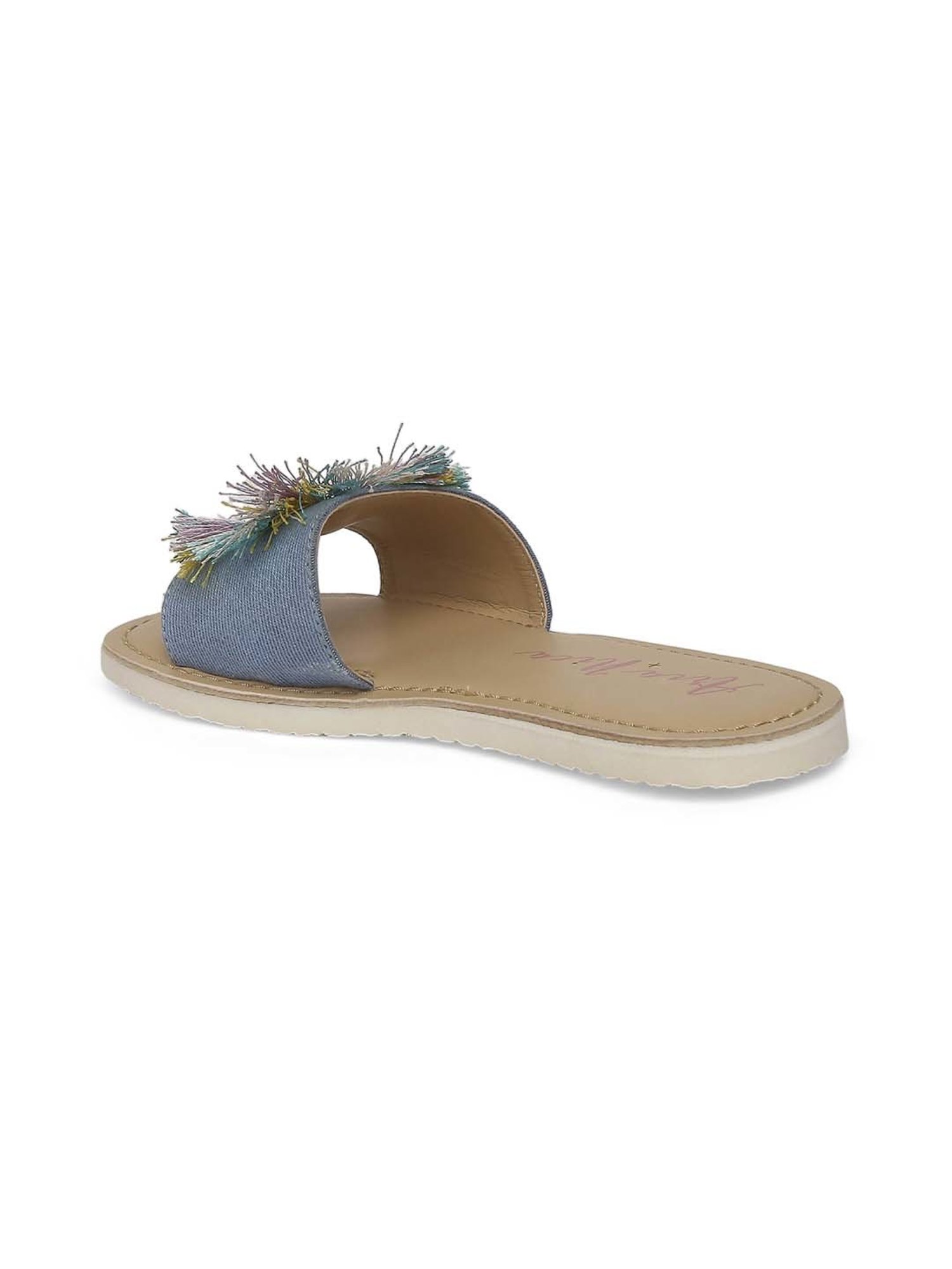 Aria Nica Kids Dream Blue & Beige Casual Slides