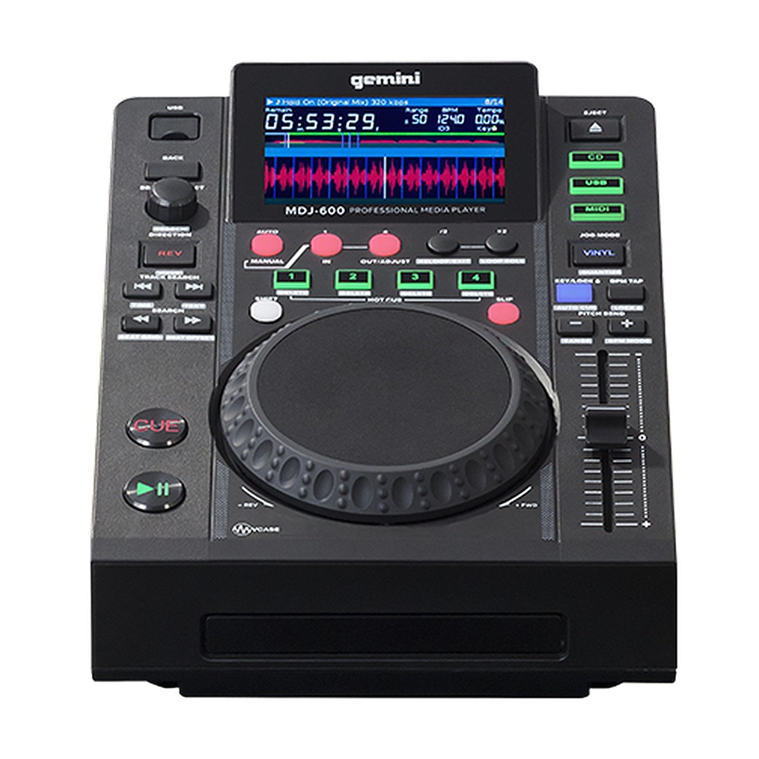 Gemini MDJ-600 Professional USB and CD Media Player