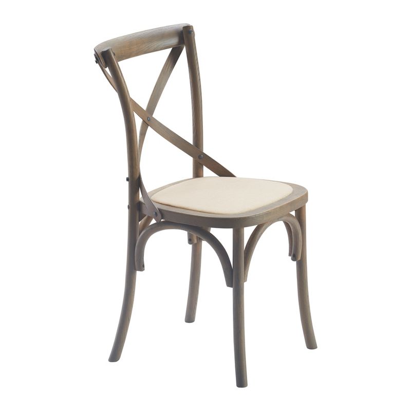 Set of 2 Elmhurst Cross Back Side Chair Vintage Cream - Finch