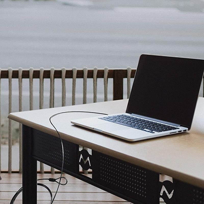 Cable Lock Hardware Security Cable Lock Anti Theft Combination Lock for iPad Tablet MacBook Dell HP Lenovo Kindle Samsung Android or other Notebooks Tablets (Straight rope + black+2pack)